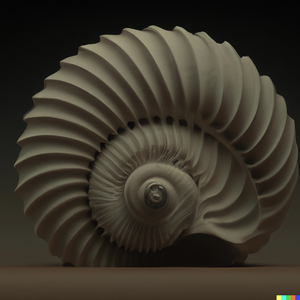 Seashell Fibonacci, cally3d, 3d, digital art
