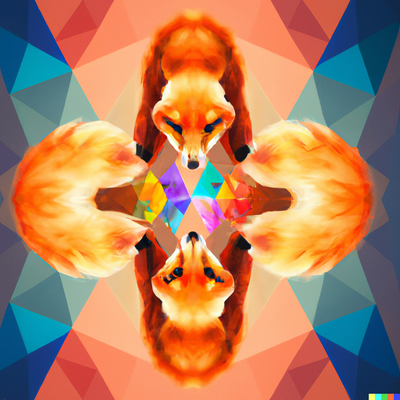 Firefox, kaleidoscope, digital art 