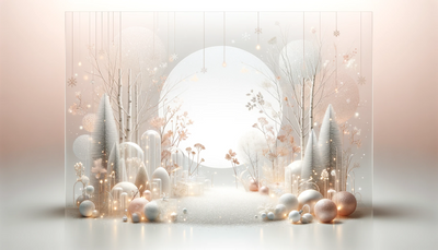 User a holiday themed image that can be used as an email background for a wellness brand that targets women